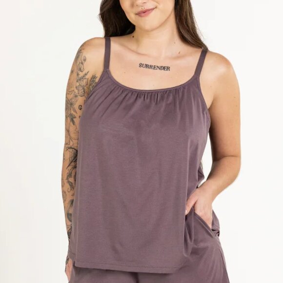 NEW🎁Soft Bust Support Cami by UNDERSTANCE In Sparrow size Medium - Picture 1 of 7